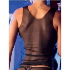 Träger-Top ANNA Microtüll Von Cotton Club Rubino