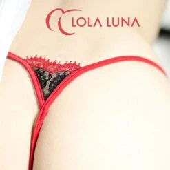 Lola Luna Mikrostring CHLOE MICRO Rot-schwarz 10 Lola Luna Mikrostring CHLOE MICRO Rot-schwarz -MAISON LEJABY Verkaufsgeschäft mikrostring chloe micro lola luna 3