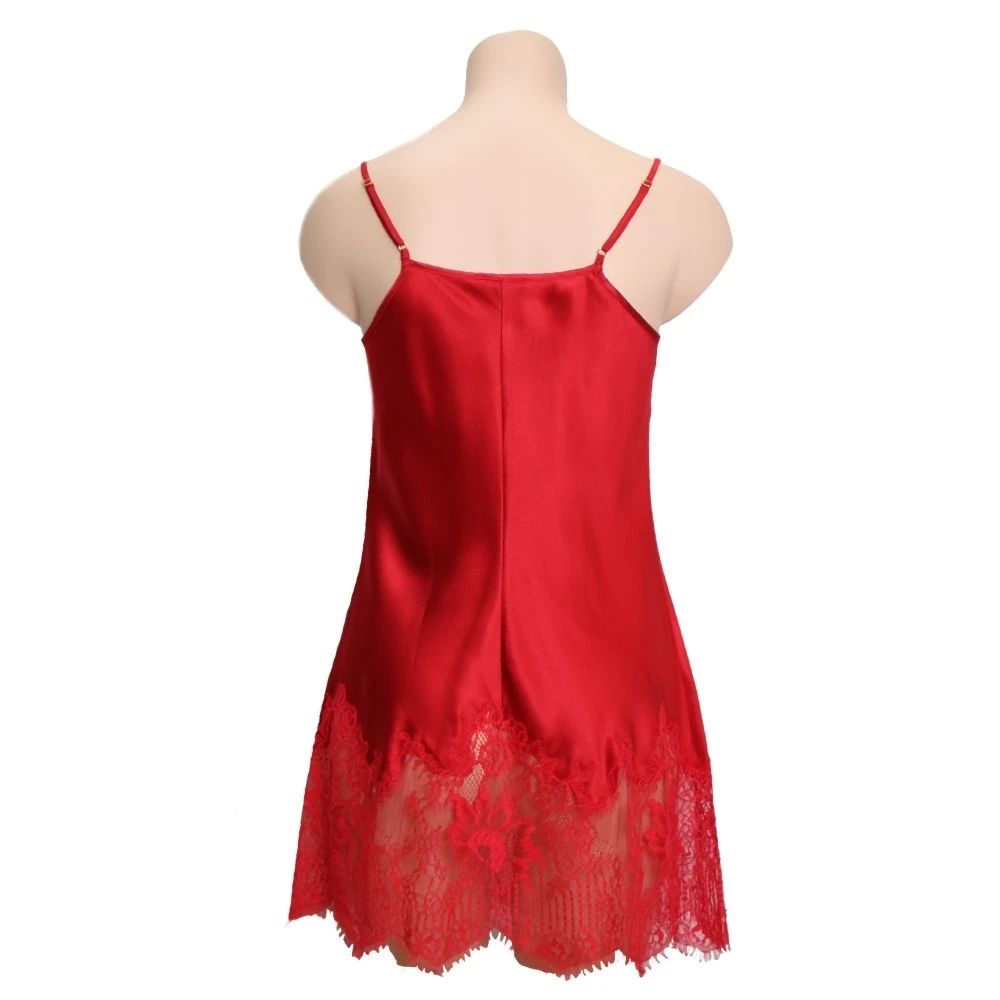 100% Seide Mini Combinette CHANTAGE Kurz Mit Spitze Von Marjolaine 7 100% Seide Mini Combinette CHANTAGE Kurz Mit Spitze Von Marjolaine – Bild 5