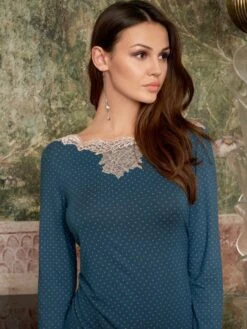 Pyjama MEGAN Petrol Aus Modal Von Imec -MAISON LEJABY Verkaufsgeschäft modal pyjama megan 71705 petrol imec