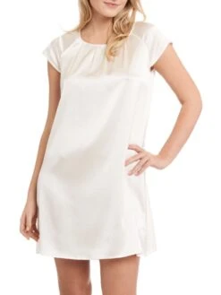 Seide Kurzarm Nachtkleid SEDUZIONE DI SETA Uni Von Gattina 26 Seide Kurzarm Nachtkleid SEDUZIONE DI SETA Uni Von Gattina -MAISON LEJABY Verkaufsgeschäft nachtkleid seide champagner weiss 381423 seduzione di seta gattina 2