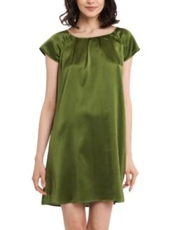 Seide Kurzarm Nachtkleid SEDUZIONE DI SETA Uni Von Gattina 22 Seide Kurzarm Nachtkleid SEDUZIONE DI SETA Uni Von Gattina -MAISON LEJABY Verkaufsgeschäft nachtkleid seide moosgruen 381423 seduzione di seta gattina 2