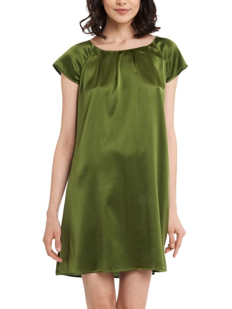 Seide Kurzarm Nachtkleid SEDUZIONE DI SETA Uni Von Gattina 8 Seide Kurzarm Nachtkleid SEDUZIONE DI SETA Uni Von Gattina – Bild 6