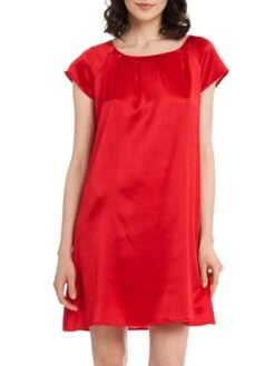 Seide Kurzarm Nachtkleid SEDUZIONE DI SETA Uni Von Gattina 29 Seide Kurzarm Nachtkleid SEDUZIONE DI SETA Uni Von Gattina -MAISON LEJABY Verkaufsgeschäft nachtkleid seide scarlett leuchtend rot 381423 seduzione di seta gattina 1