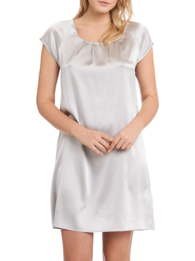 Seide Kurzarm Nachtkleid SEDUZIONE DI SETA Uni Von Gattina 11 Seide Kurzarm Nachtkleid SEDUZIONE DI SETA Uni Von Gattina – Bild 9