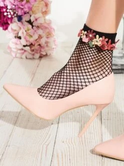 Söckchen DAFFODIL Von Trasparenze -MAISON LEJABY Verkaufsgeschäft netzsoeckchen daffodil calzino schwarz trasparenze 3