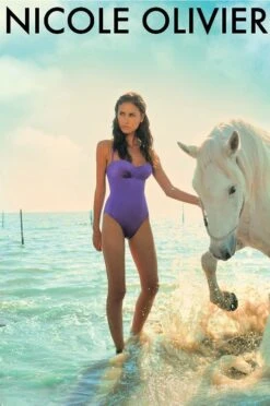 Bügel-Badeanzug GASTON Von Nicole Olivier -MAISON LEJABY Verkaufsgeschäft nicole olivier badeanzug gaston violett 1