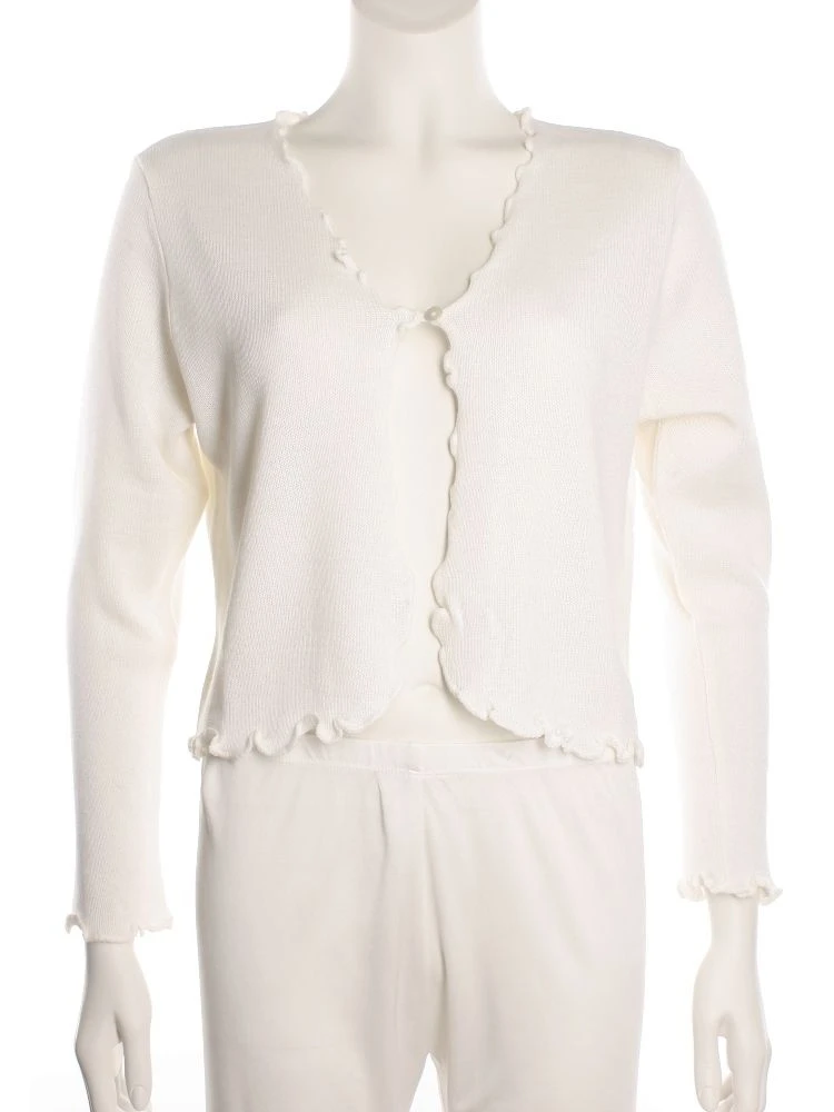 Cardigan ORCHIDEA Merino Von Paolucci 5 Cardigan ORCHIDEA Merino Von Paolucci – Bild 3