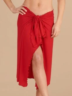 Pareo KALIS 66 Von Pain De Sucre 17 Pareo KALIS 66 Von Pain De Sucre -MAISON LEJABY Verkaufsgeschäft pareo rot rouge garance pain de sucre