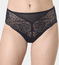 Hoher Slip Mit Spitze PEONY FLORALE Maxi By Triumph -MAISON LEJABY Verkaufsgeschäft peony florale hoher slip 10181758 schwarz triumph 1