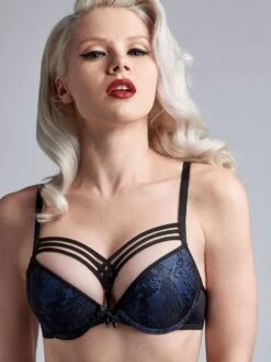 Push-Up BH DAME DE PARIS STYLE Bijou Blue Von Marlies Dekkers -MAISON LEJABY Verkaufsgeschäft push up bh bijou blau 19531 dame de paris marlies dekkers 2