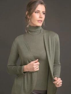 Merinowolle Seide ROLLKRAGEN SHIRT Von Artimaglia -MAISON LEJABY Verkaufsgeschäft rollkragen shirt wolle seide 29904 kaki artimaglia