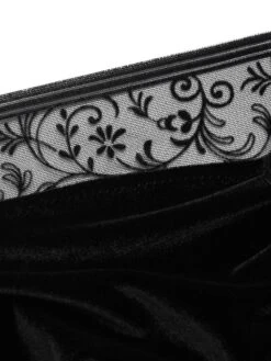 Langarm Samt-Body FLOQUI Schwarz Von Cadolle 13 Langarm Samt-Body FLOQUI Schwarz Von Cadolle -MAISON LEJABY Verkaufsgeschäft samt body velours floqui noir 4086dj cadolle 1