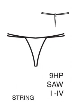 Satin- String SAW Von R Crescentini -MAISON LEJABY Verkaufsgeschäft satin string saw swarovski r crescentini