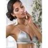 Seta Superior Stretchseide Triangel-BH REGALE Satin Von Cotton Club -MAISON LEJABY Verkaufsgeschäft seide bh regale silber seta superior cotton club 1 1 1 1 1 1