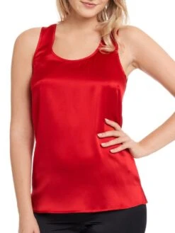 Seide Camisole Top SEDUZIONE DI SETA Von Gattina -MAISON LEJABY Verkaufsgeschäft seide camisole top 381486 leuchtend rot seduzione di seta gattina