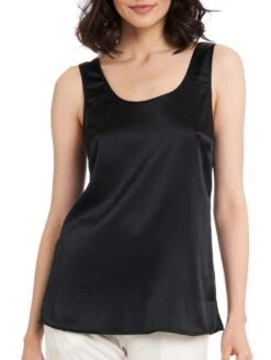 Seide Camisole Top SEDUZIONE DI SETA Von Gattina -MAISON LEJABY Verkaufsgeschäft seide camisole top 381486 schwarz seduzione di seta gattina