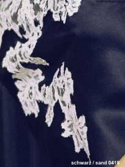 100% Seide Seidentop FLAVIA Mit Spitze Marjolaine -MAISON LEJABY Verkaufsgeschäft seide flavia schwarz sand 0418 marjolaine