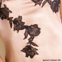 Seta Superior Stretchseide Brasiliana SOVRANA Von Cotton Club -MAISON LEJABY Verkaufsgeschäft seide mit spitze pesco nero cotton club 5