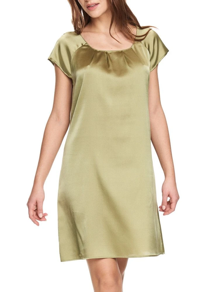 Seide Kurzarm Nachtkleid SEDUZIONE DI SETA Uni Von Gattina 7 Seide Kurzarm Nachtkleid SEDUZIONE DI SETA Uni Von Gattina – Bild 5