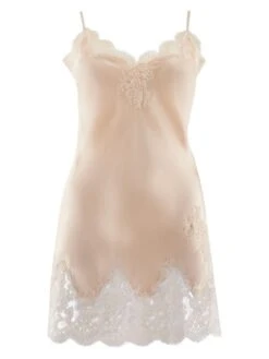 100% Seide Negligé SOIE D´AMOUR Exquisit Aubade -MAISON LEJABY Verkaufsgeschäft seide neglige ms40 goldsand 1 soie d amour aubade 3 1