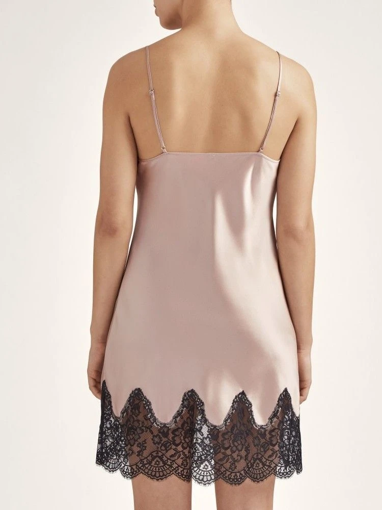 100% Seide Negligé TOI MON AMOUR Altrosa-schwarz Von Aubade 6 100% Seide Negligé TOI MON AMOUR Altrosa-schwarz Von Aubade – Bild 4