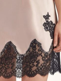 100% Seide Negligé TOI MON AMOUR Von Aubade -MAISON LEJABY Verkaufsgeschäft seide neglige qs40 sonate altrosa schwarz 5 toi moi amour aubade 4