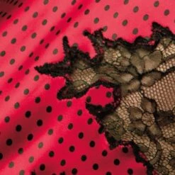 Seide Slip ONICE Von Cotton Club -MAISON LEJABY Verkaufsgeschäft seide rot schwarz cotton club 2 1