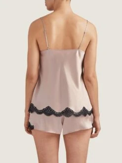 100% Seide Shorts TOI MON AMOUR Altrosa-schwarz Von Aubade -MAISON LEJABY Verkaufsgeschäft seide shorts qs61 sonate altrosa schwarz 3 toi moi amour aubade 1