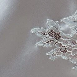 Seide Slip ONICE Von Cotton Club -MAISON LEJABY Verkaufsgeschäft seide silber grigio cotton club 2 1