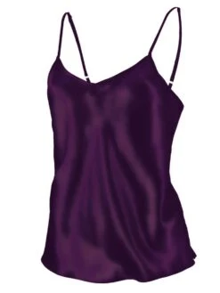 Seidentop SETA No. 6 Von Chiara Fiorini -MAISON LEJABY Verkaufsgeschäft seide spaghetti top gc184 sangria chiara fiorini