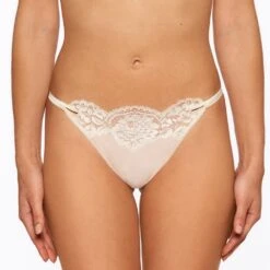 Seide String ADRIANA Von Millesia -MAISON LEJABY Verkaufsgeschäft seide string adriana m1388 goldsand millesia lingerie 1