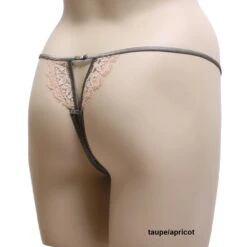 Seta Superior Stretchseide String SUBLIME Von Cotton Club -MAISON LEJABY Verkaufsgeschäft seide string sublime taupe apricot cotton club b