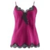 100% Seide Top SOIE D´AMOUR Fein Von Aubade -MAISON LEJABY Verkaufsgeschäft seide top ms38 fuchsia schwarz 1 soie d amour aubade 1 1 1