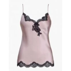 100% Seide Top TOI MON AMOUR Altrosa-schwarz Von Aubade