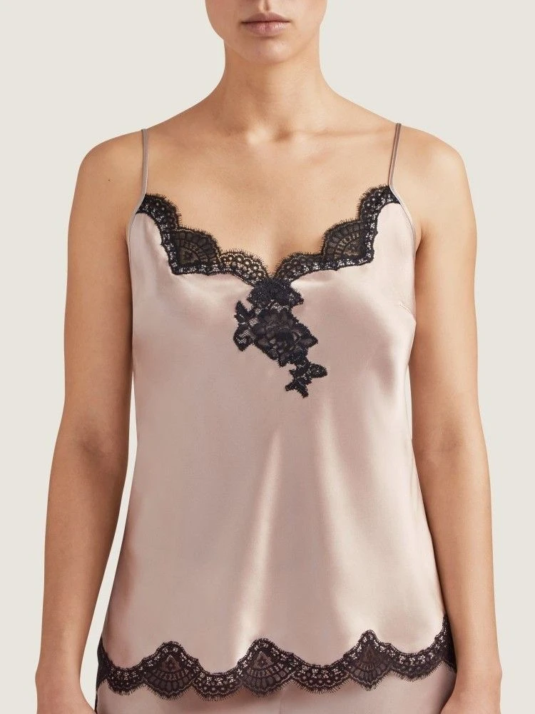 100% Seide Top TOI MON AMOUR Altrosa-schwarz Von Aubade 6 100% Seide Top TOI MON AMOUR Altrosa-schwarz Von Aubade – Bild 4