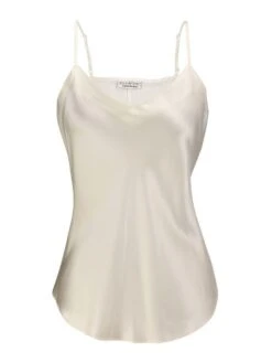 100% Seide Trägertop KLASSIK SATIN Mit Druck Oder Uni Von Eva B. Bitzer -MAISON LEJABY Verkaufsgeschäft seide traegertop 27318213 champagner eva bitzer 1 1 1 1