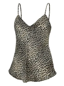 100% Seide Trägertop KLASSIK SATIN Mit Druck Oder Uni Von Eva B. Bitzer -MAISON LEJABY Verkaufsgeschäft seide traegertop 27318213 leopard bitzer 1 1 1