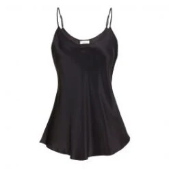 100% Seide Trägertop KLASSIK SATIN Mit Druck Oder Uni Von Eva B. Bitzer