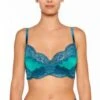 Seide Triangel BH ADRIANA Von Millesia 1 Seide Triangel BH ADRIANA Von Millesia -MAISON LEJABY Verkaufsgeschäft seide triangel bh adriana m1325 tuerkis blau millesia lingerie 2