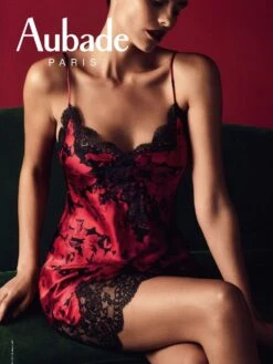 100% Seide Negligé TOI MON AMOUR Von Aubade 28 100% Seide Negligé TOI MON AMOUR Von Aubade -MAISON LEJABY Verkaufsgeschäft seiden neglige qs40 1 opera rot schwarz toi mon amour aubade 1 2