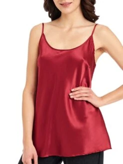 Seidentop SEDUZIONE DI SETA Von Gattina Uni -MAISON LEJABY Verkaufsgeschäft seiden top 381480 seduzione di seta rubin gattina 1