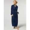 Seide-Viscose Samt Morgenmantel Lang DANIELA Von Vivis -MAISON LEJABY Verkaufsgeschäft seidensamt morgenmantel lang v00039 daniela nachtblau vivis 2 1