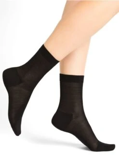 Damen Seidensocken Glatt Aus 100% Seide Von Bleuforêt -MAISON LEJABY Verkaufsgeschäft seidensocken damen 6221 schwarz bleuforet