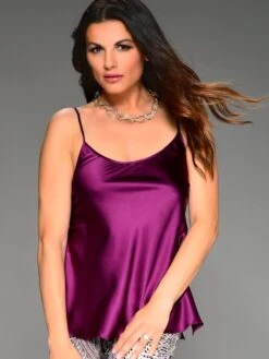 Seidentop SEDUZIONE DI SETA Von Gattina Uni -MAISON LEJABY Verkaufsgeschäft seidentop amethyst 381480 seduzione di seta gattina 1