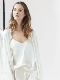 Seidentop 100% Seide CLASSICO Von Luna Di Seta - Viele Farben -MAISON LEJABY Verkaufsgeschäft seidentop basic seduction vlst08005 630003 avorio luna di seta 4 1 1 2 1