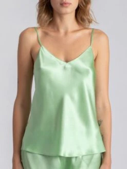 Seidentop CARLA 100% Seide Uni Von Vivis 18 Seidentop CARLA 100% Seide Uni Von Vivis -MAISON LEJABY Verkaufsgeschäft seidentop carla mint v00001 sage vivis 2 1 2