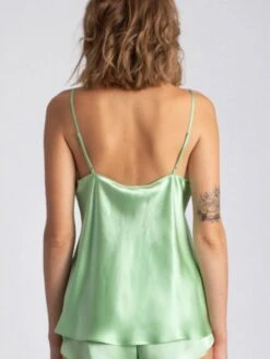 Seidentop CARLA 100% Seide Von Vivis -MAISON LEJABY Verkaufsgeschäft seidentop carla mint v00001 sage vivis 1