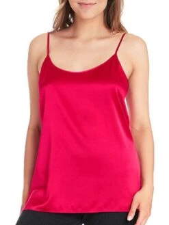 Seidentop SEDUZIONE DI SETA Von Gattina Satin -MAISON LEJABY Verkaufsgeschäft seidentop himbeer rot 381480 seduzione di seta gattina 1 1