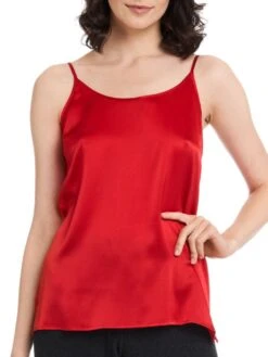 Seidentop SEDUZIONE DI SETA Von Gattina - Viele Farben -MAISON LEJABY Verkaufsgeschäft seidentop leuchtend rot 381480 seduzione di seta gattina